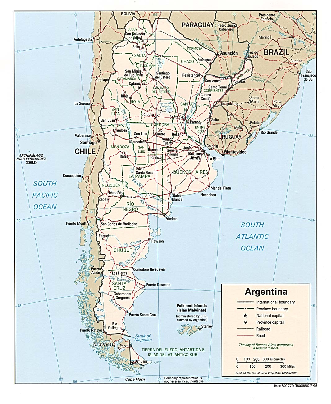 argentina elevation map